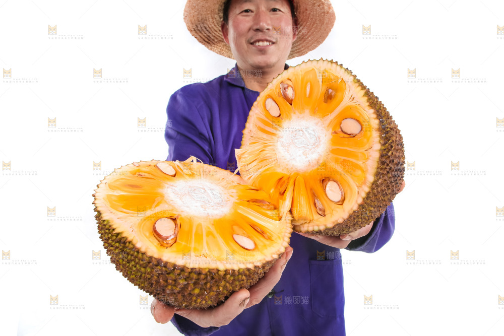 切开的红心菠萝蜜