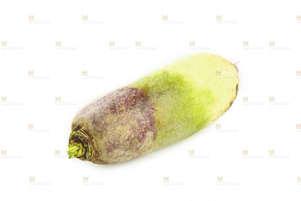 白底上的冰激凌糖心萝卜