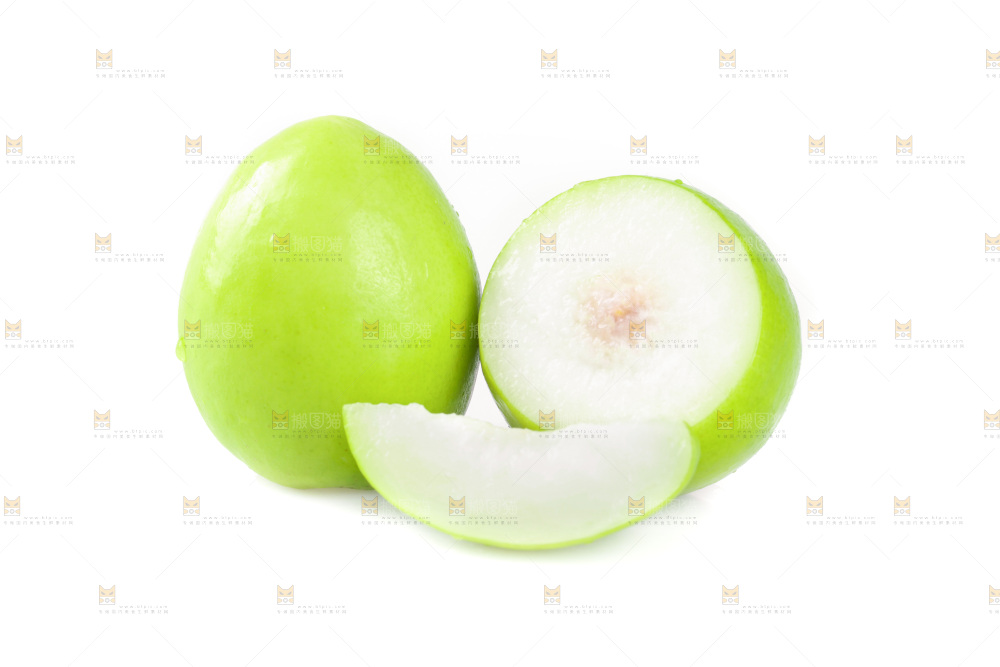 白底上的牛奶枣