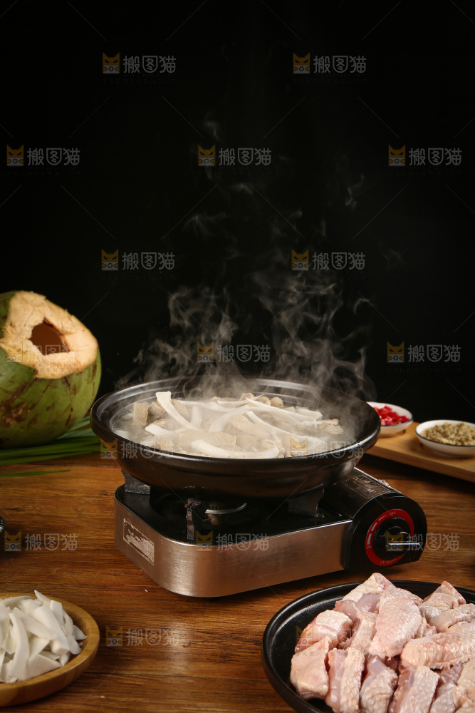 一锅椰子炖鸡
