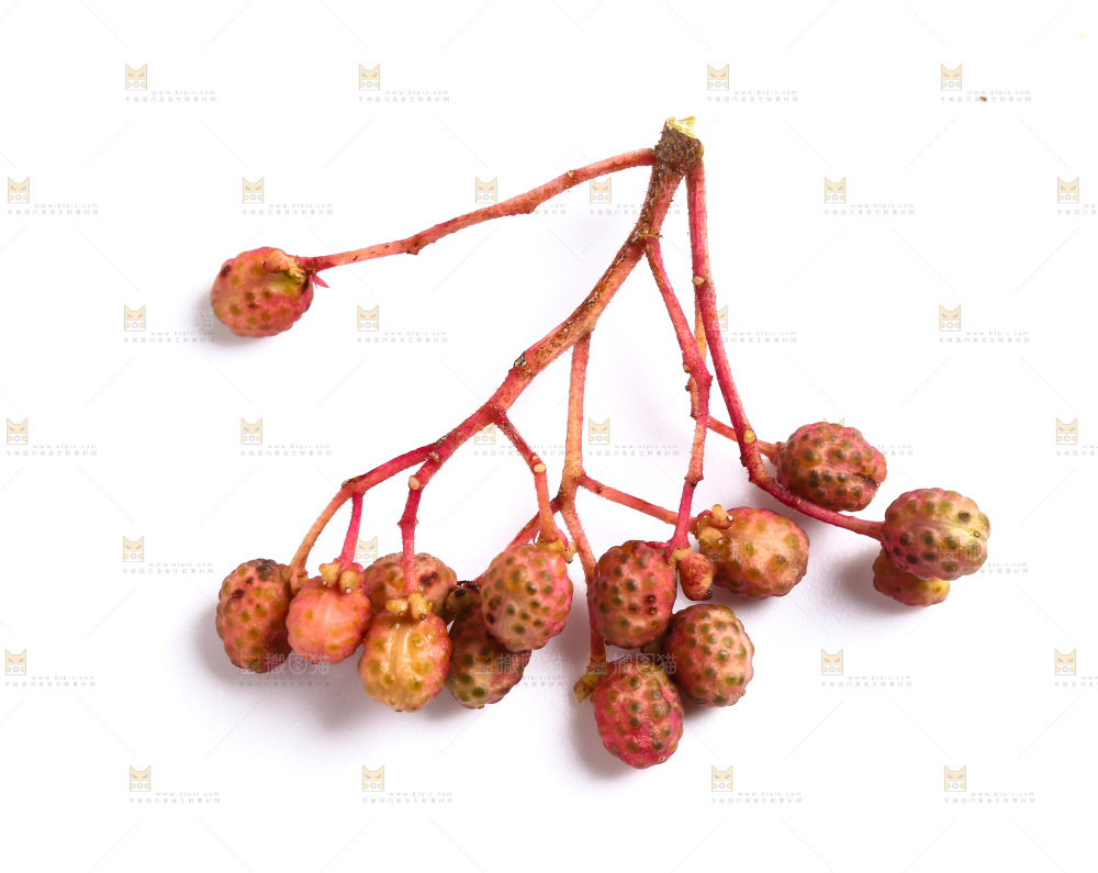 白底上摆放着花椒