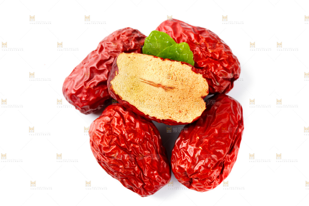 白底上的骏枣
