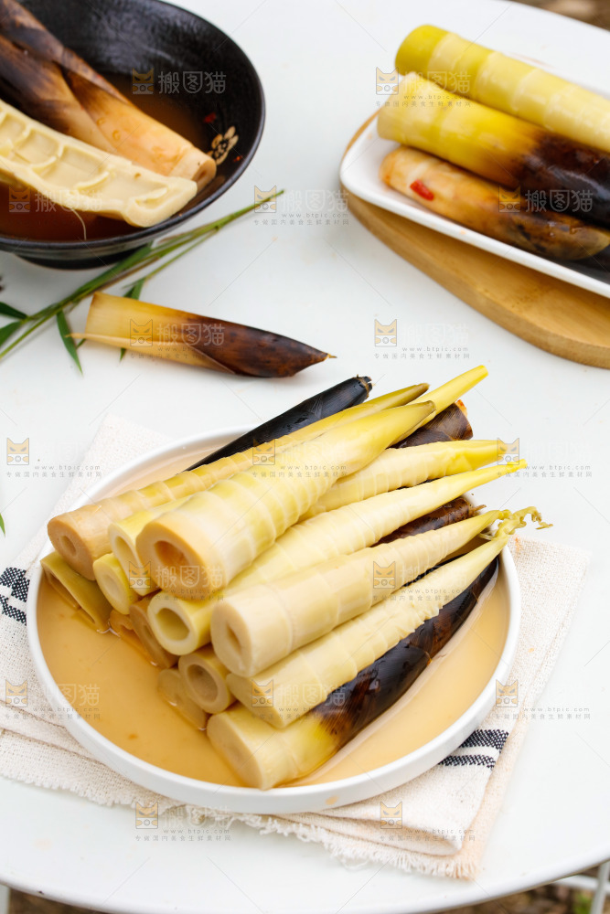 一盘老汤味手剥笋