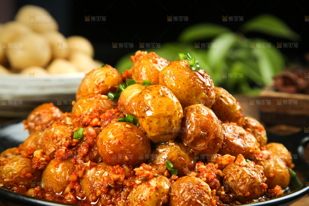 一盘香辣小土豆
