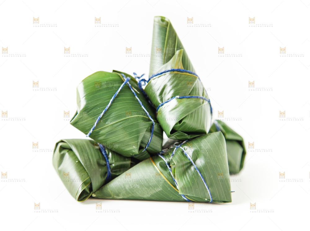 白底上的粽子