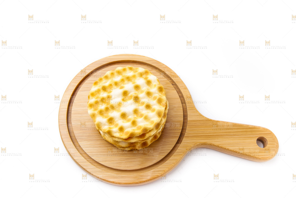 木板上的石头烧饼