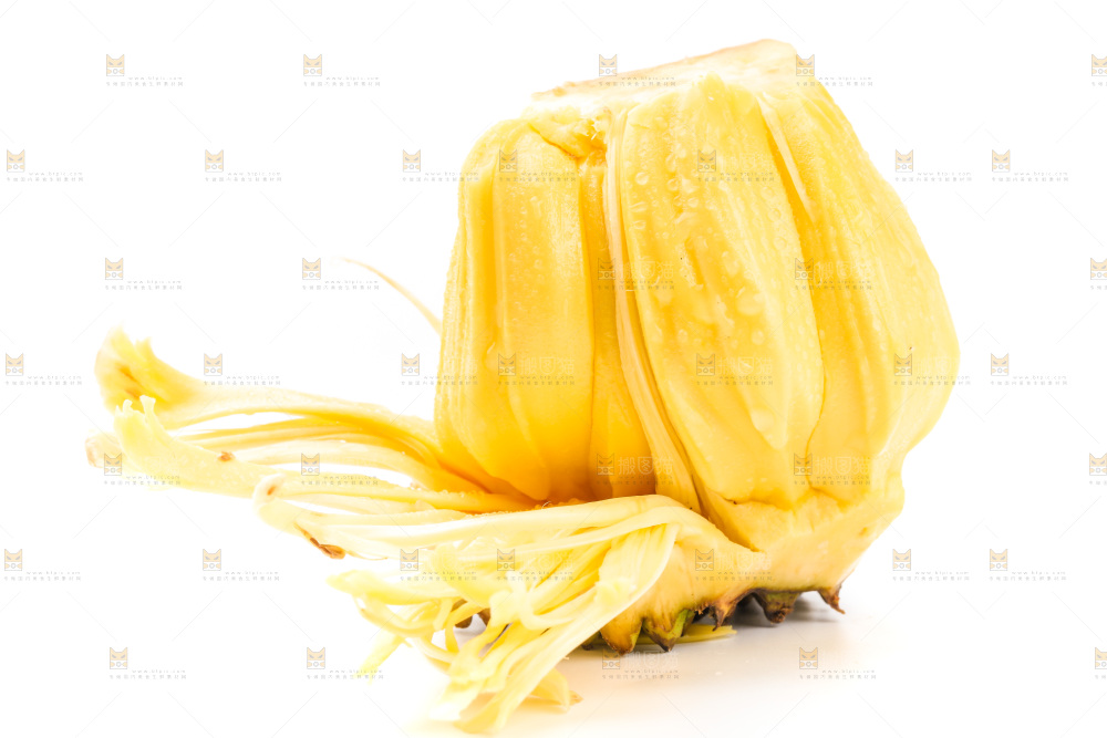 白底上放着海南菠萝蜜