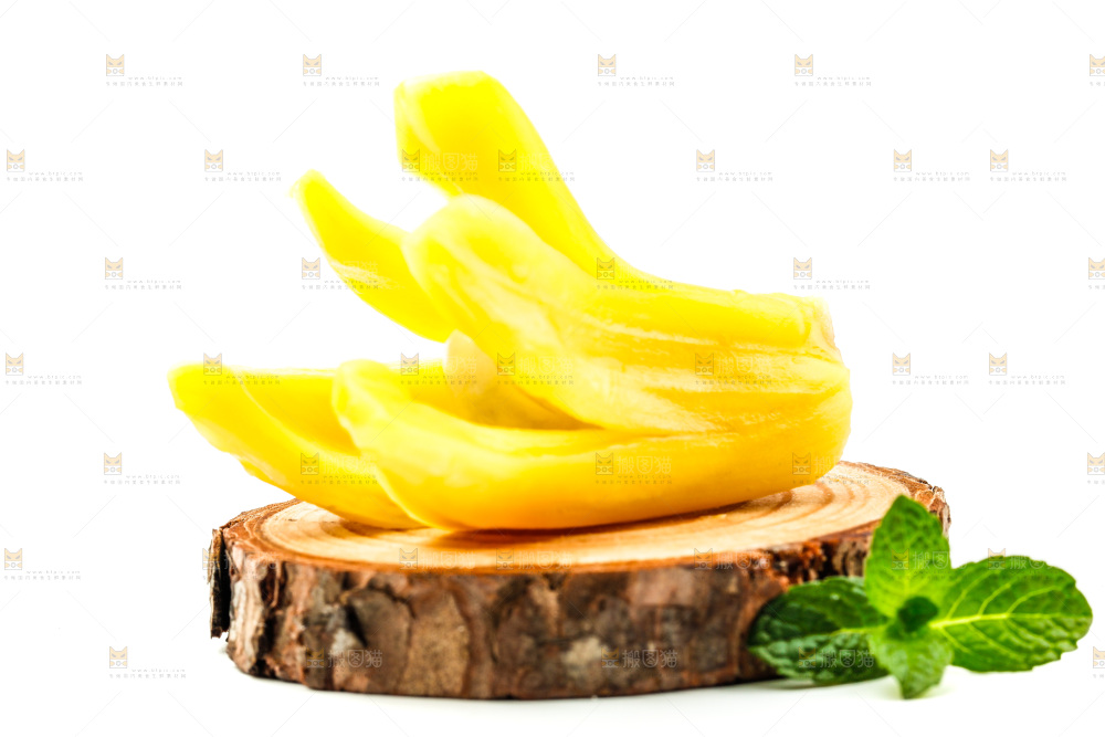 白底上的海南菠萝蜜