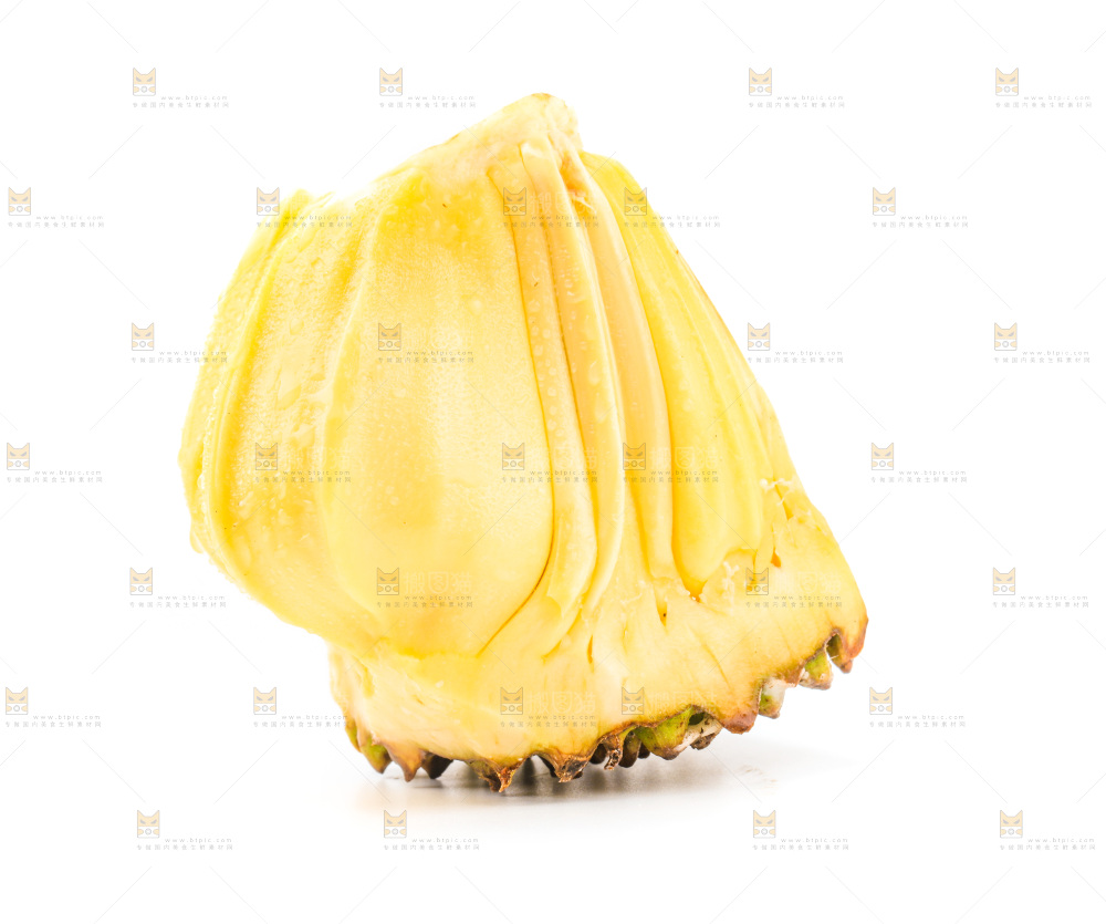 白底上放着海南菠萝蜜