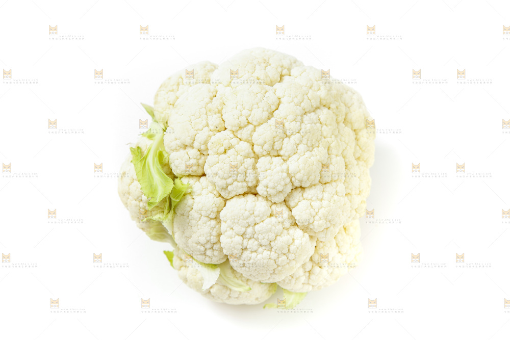 白底上放着花椰菜