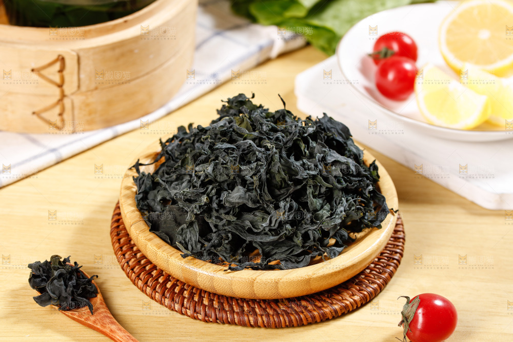 一盘干燥裙带菜