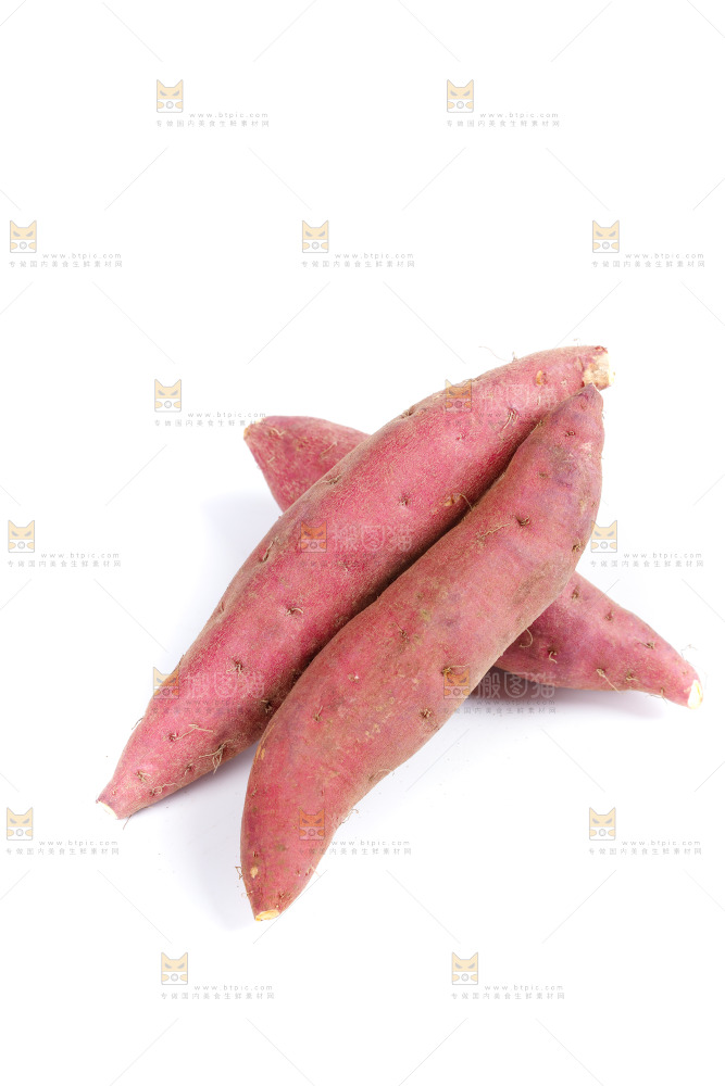 白底上的临安小香薯