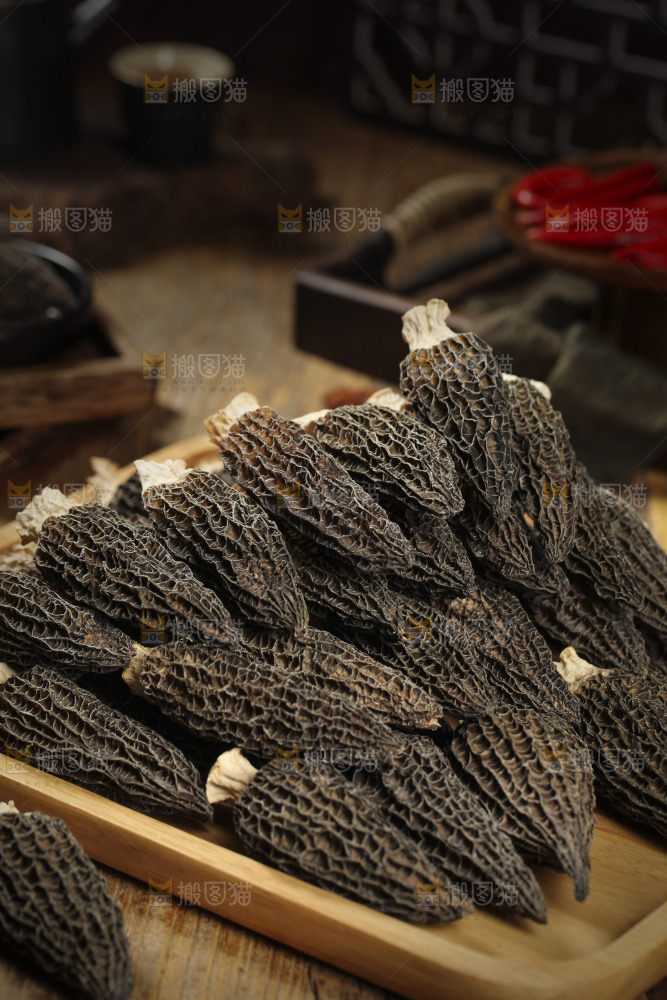 一盘干羊肚菌