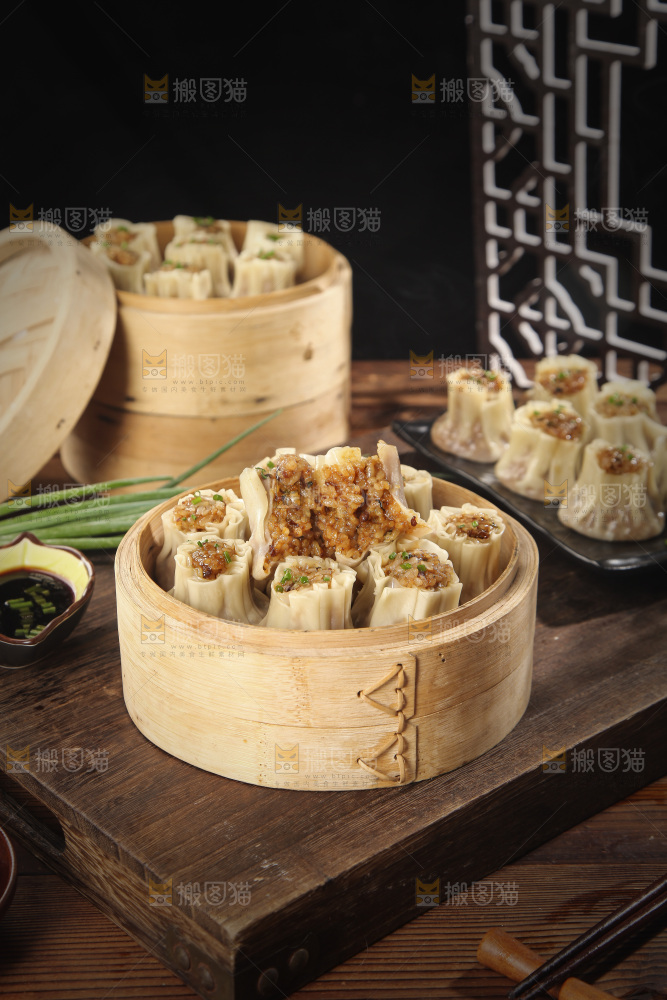 一笼手工糯米烧麦