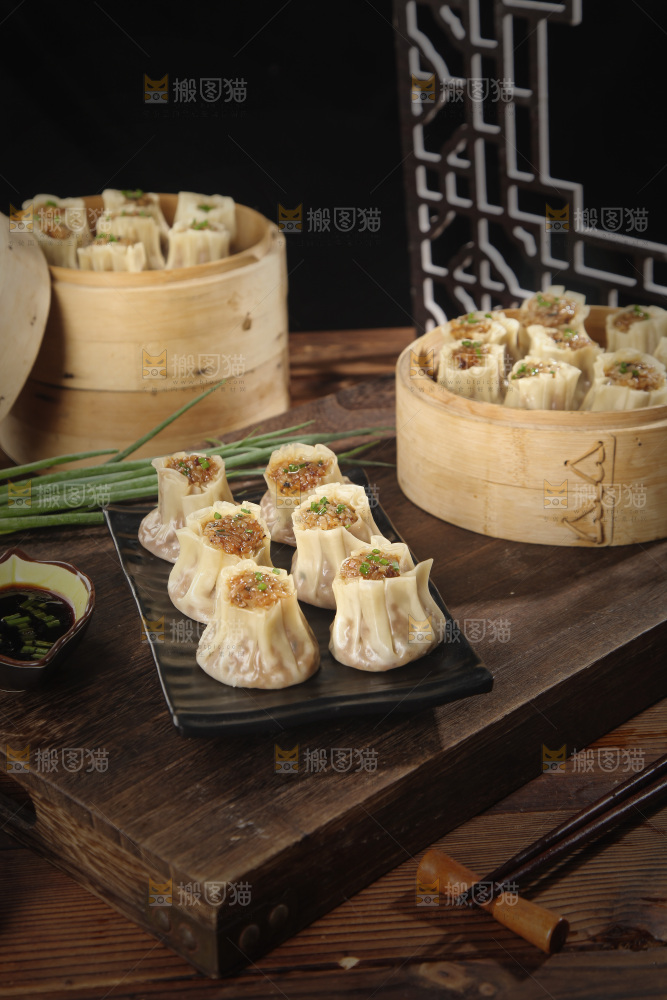 一盘鲜肉烧麦