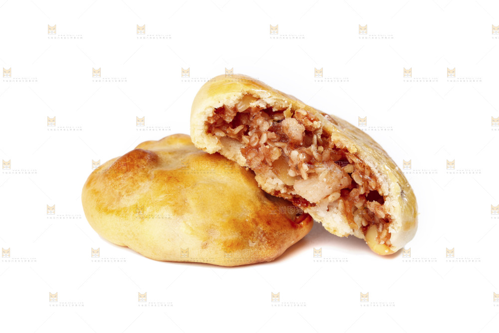 白底上放着鸡仔饼