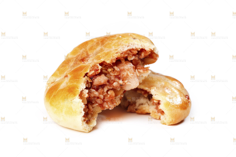 白底上放着鸡仔饼