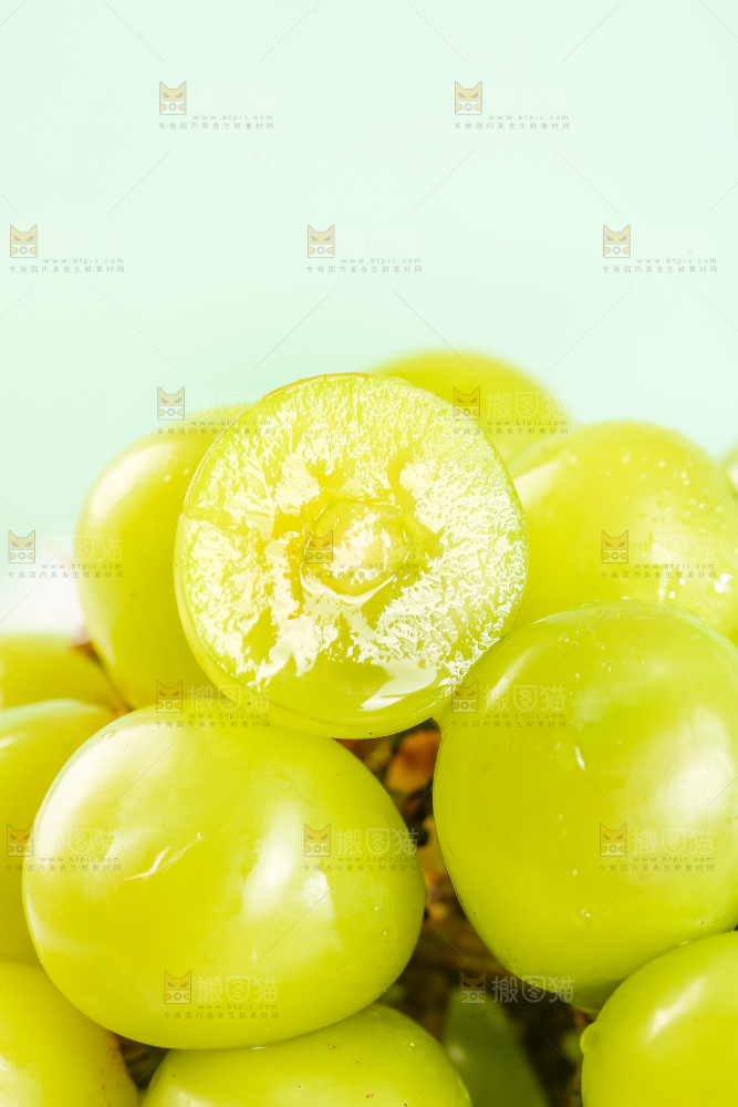 阳光玫瑰葡萄特写