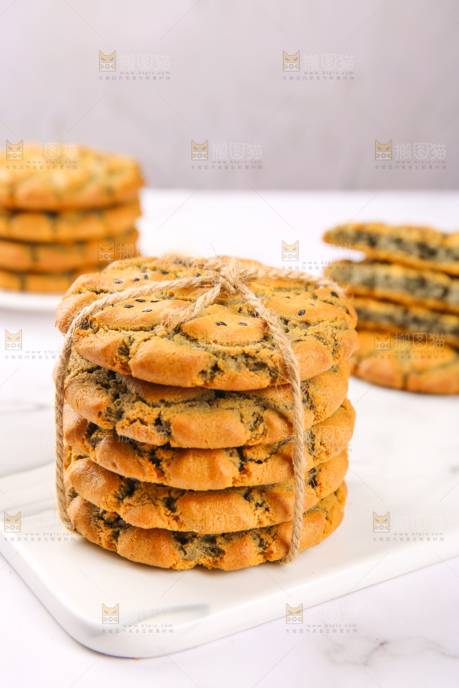 一捆芝麻夹心桃酥饼