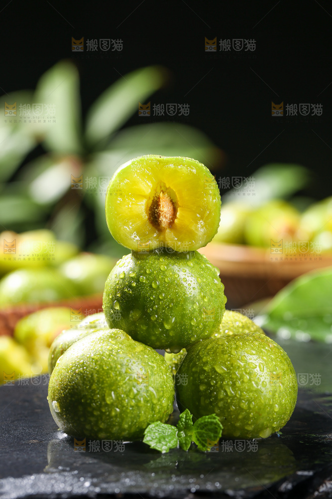 深底上放着脱骨李