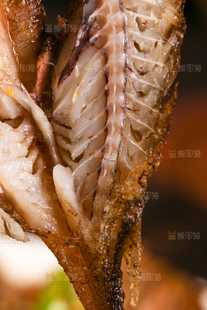 香酥小鱼纹理