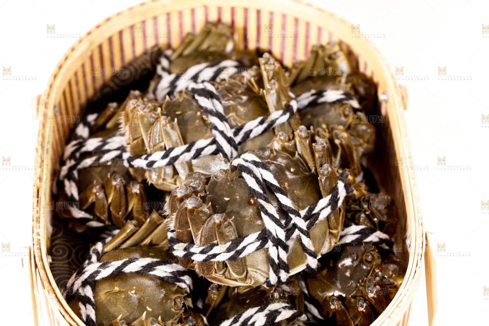 篮子里的大闸蟹