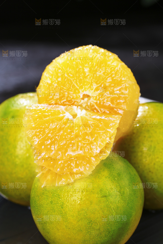 堆放的爱媛果冻橙果肉