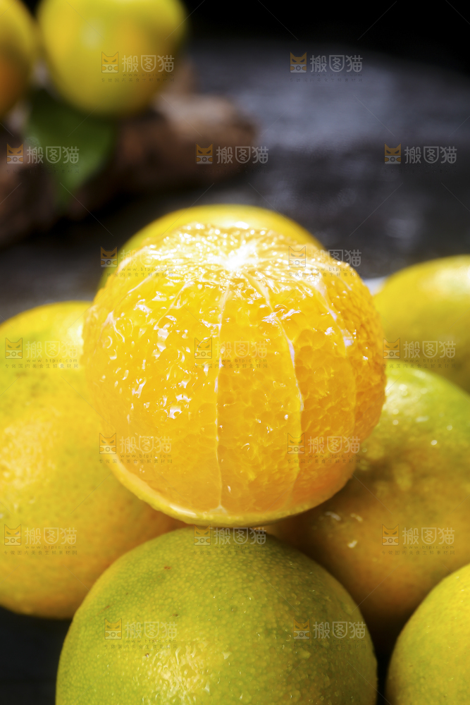 爱媛果冻橙果肉纹理