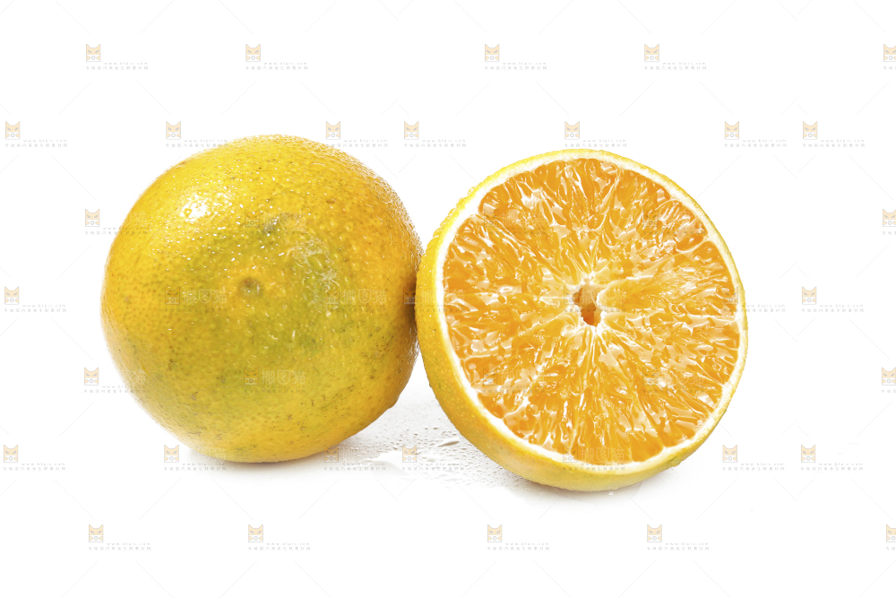 白底上的爱媛果冻橙