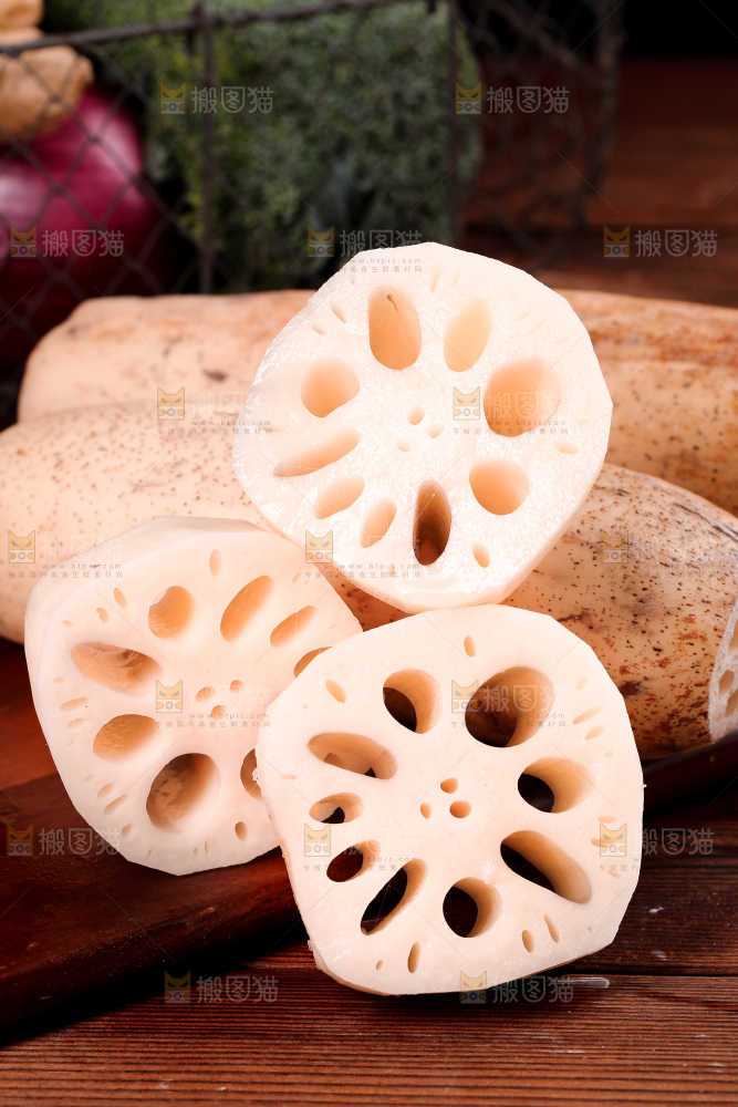 一堆湖北洪湖粉藕
