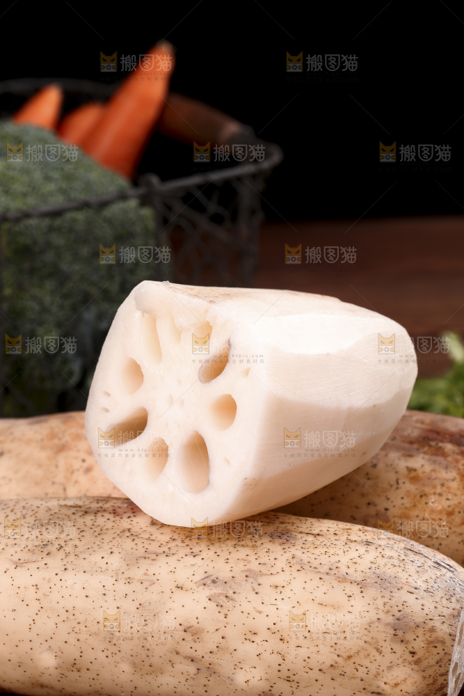一堆湖北洪湖粉藕