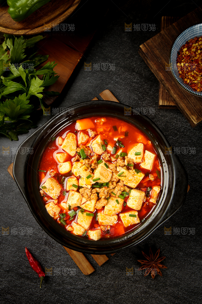 砂锅里的麻婆豆腐