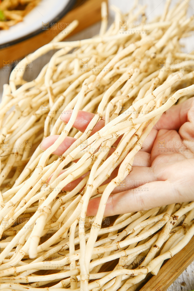 手里拿着四川鱼腥草