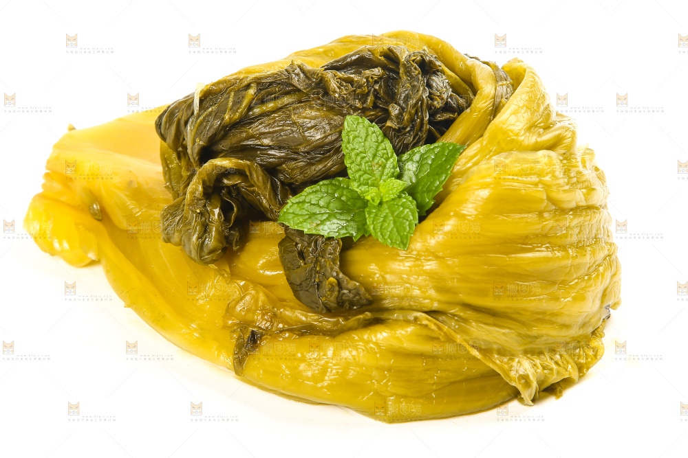 白底上的老坛酸菜