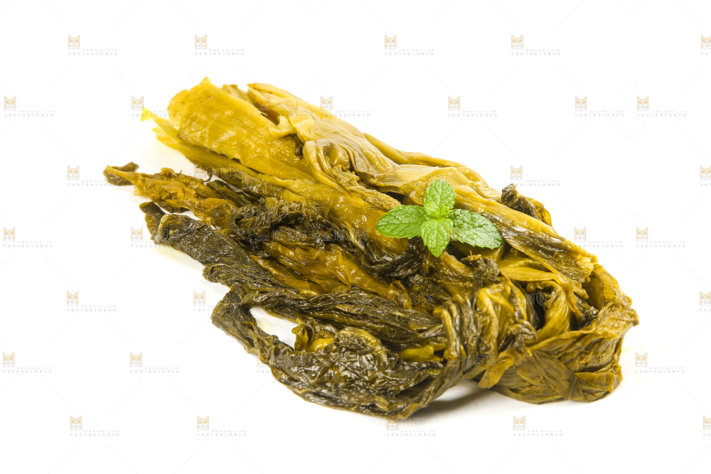 白底上的老坛酸菜