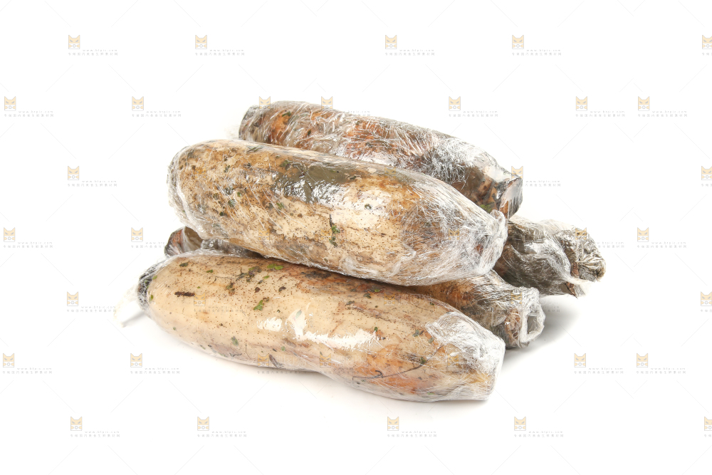 白底上放着莲藕