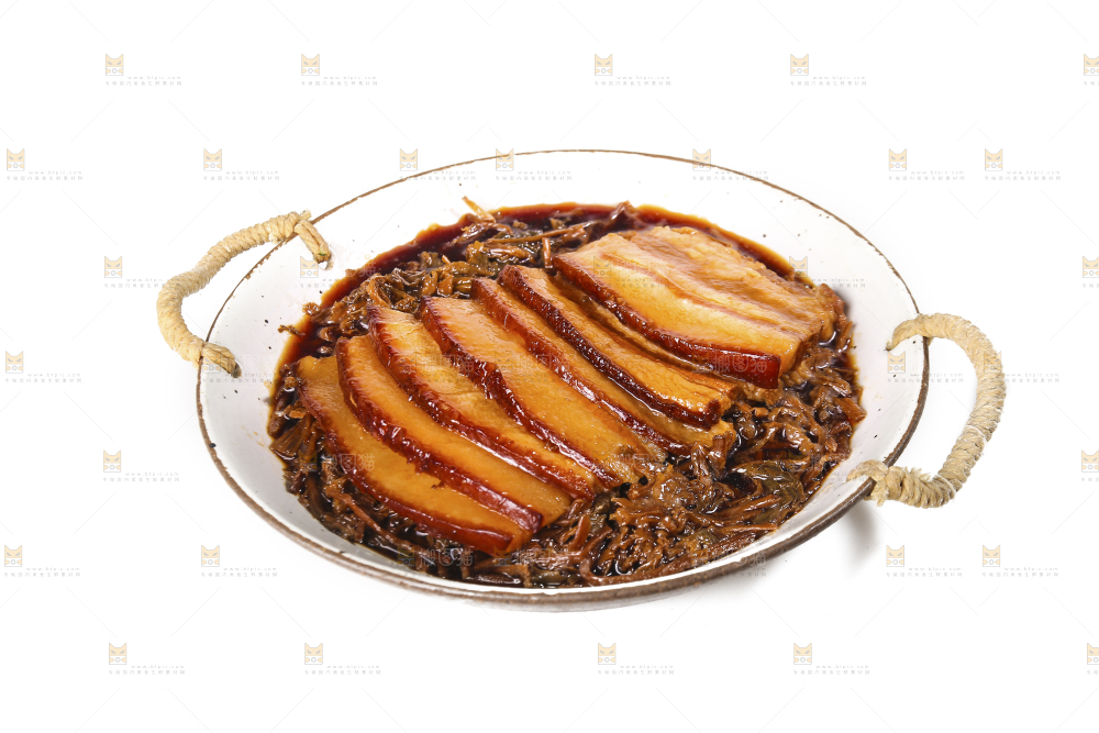 白底上的梅干菜扣肉