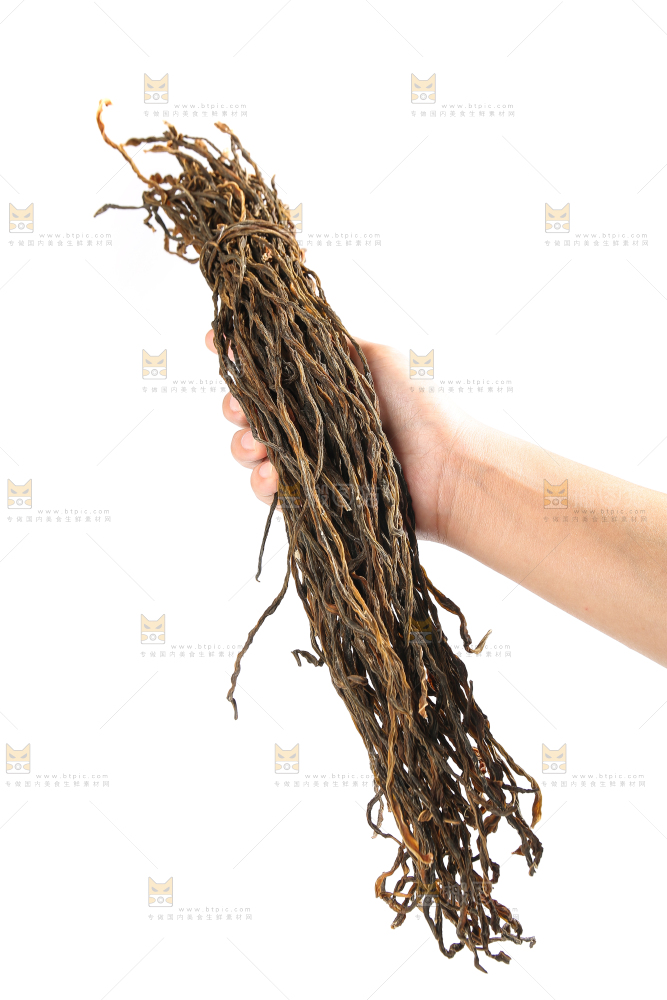 白底上的干豆角