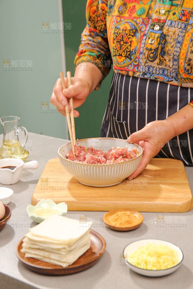 小馄饨制作过程