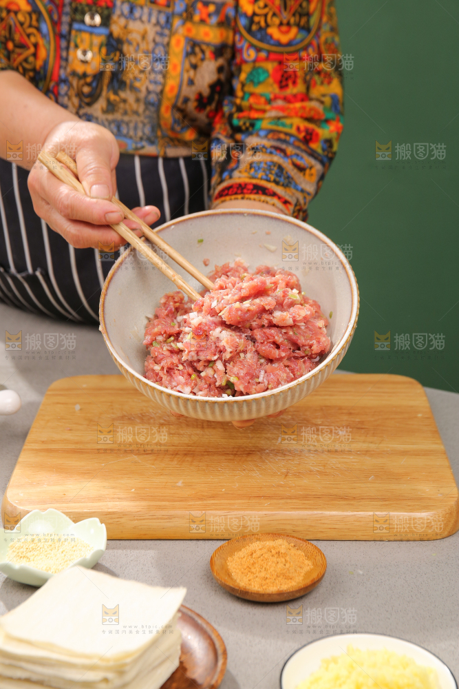小馄饨制作过程