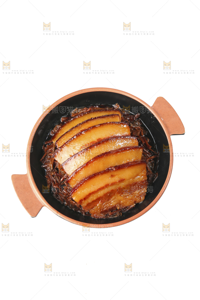 白底上的梅干菜扣肉