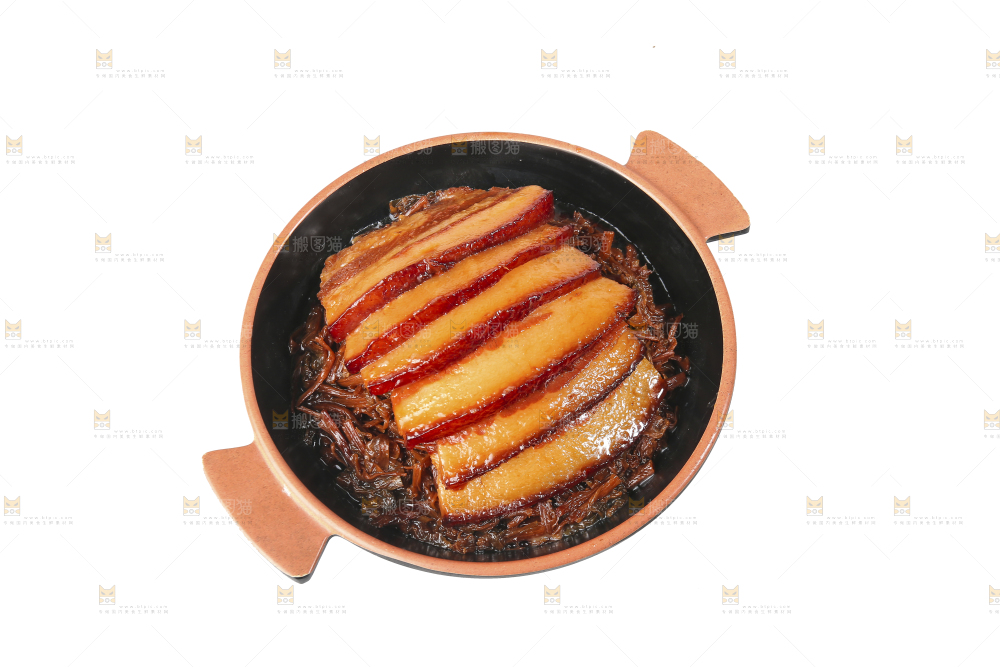 白底上的梅干菜扣肉