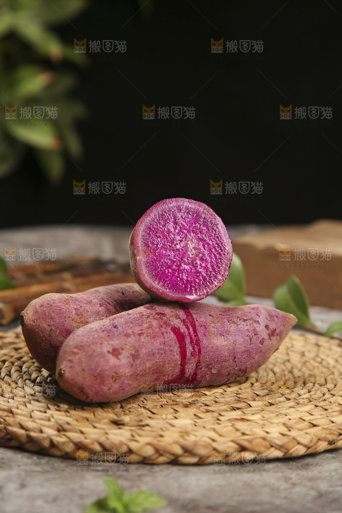 深底上的紫心番薯