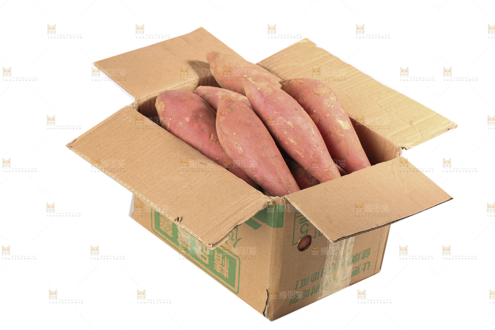 白底上的红心蜜薯