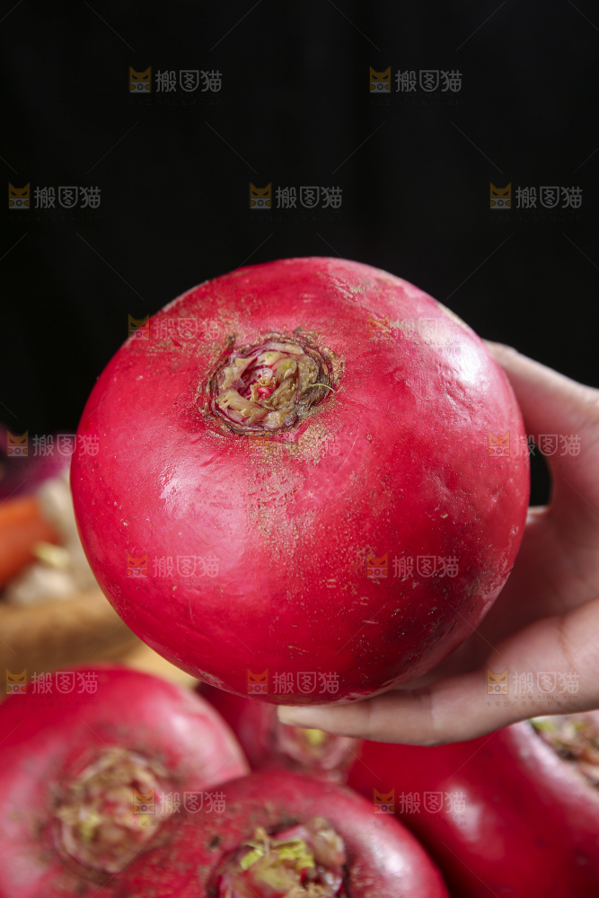 深底上的红萝卜