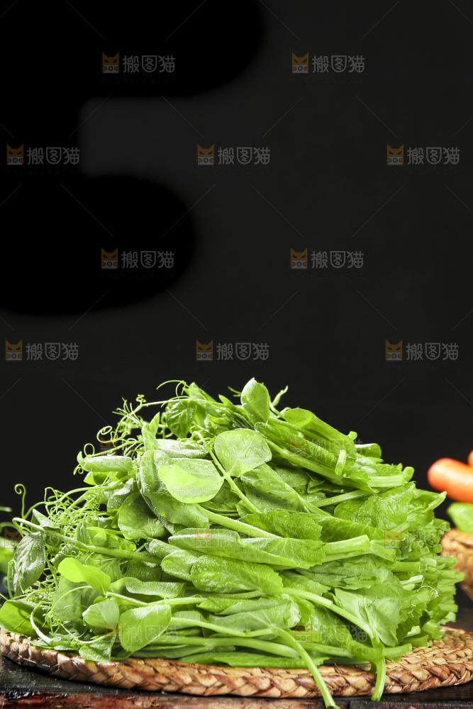 深底上的豌豆苗