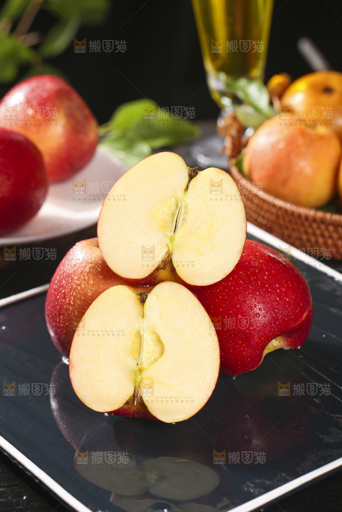 深底上的高原红苹果