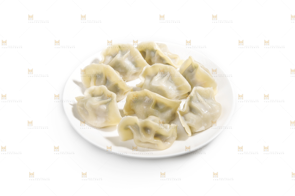 盘子里的手工水饺