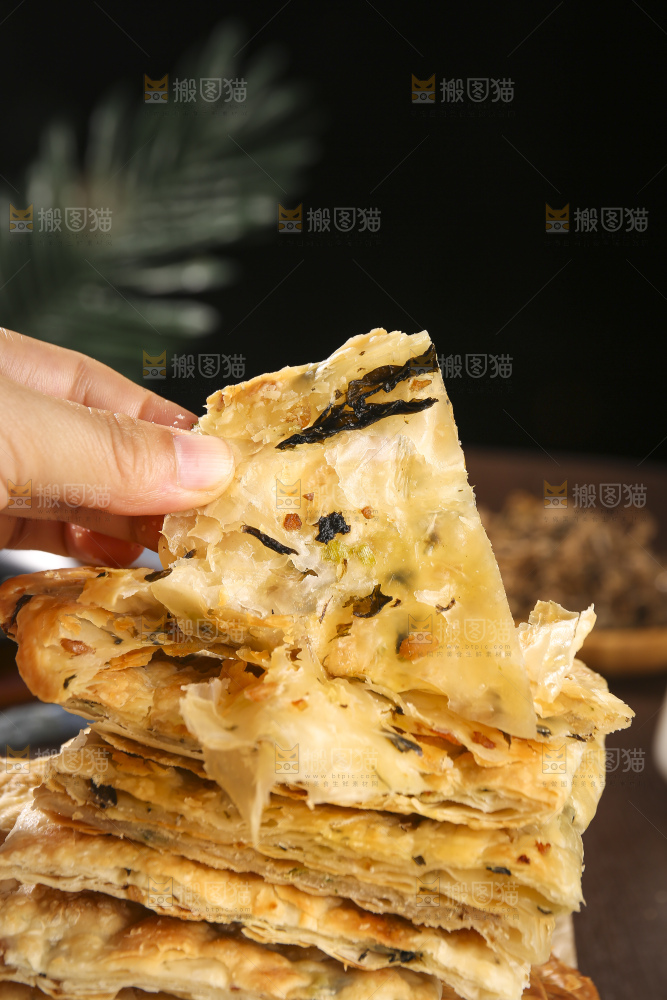深底上的锅盔