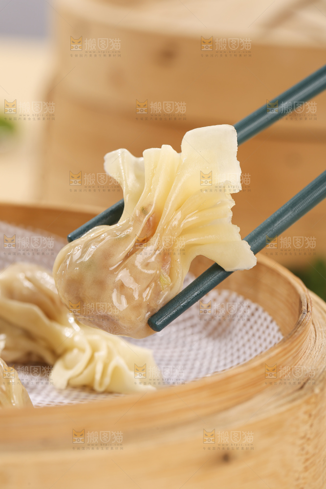 浅底上的小金鱼馄饨